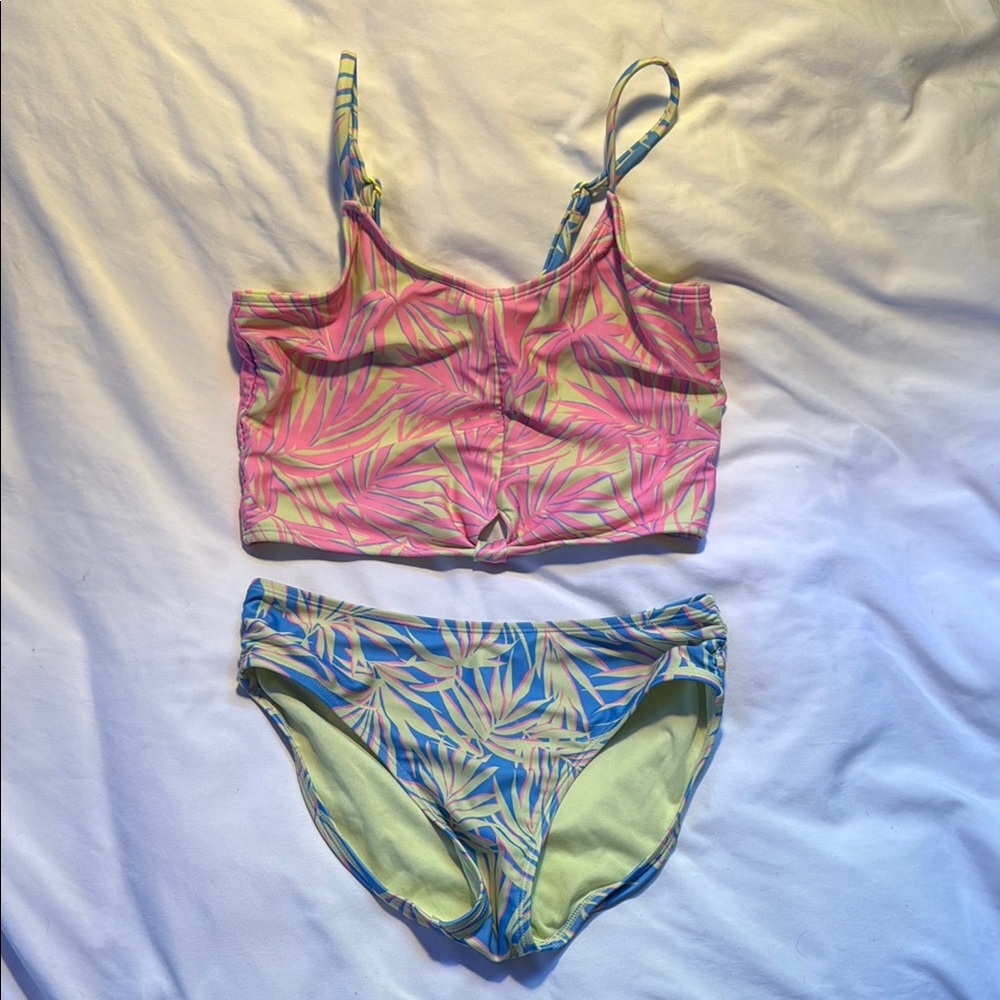 Art Class Pink, Green and Blue Bikini Set